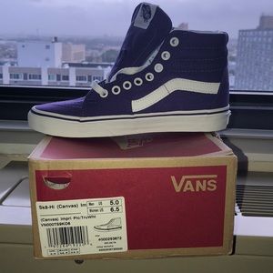 Brand New Hi-SK8 Purple Vans size 5.0 Men/6.5Women